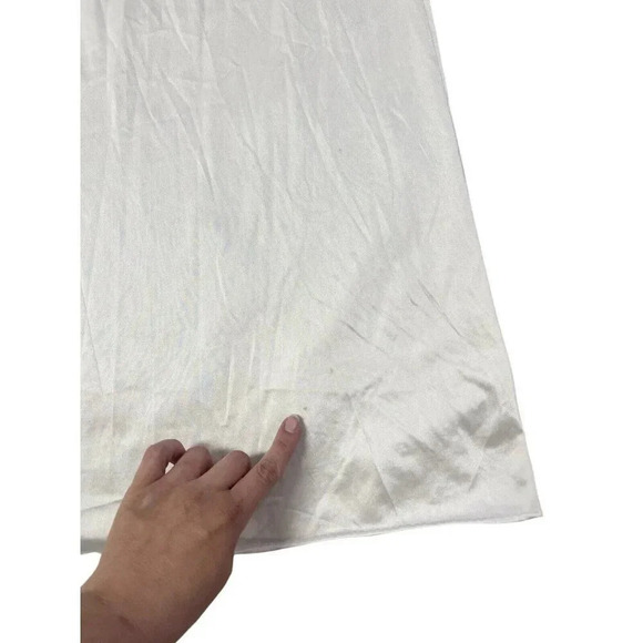 Vtg Long Nightgown Nylon Lingerie Feminine Sissy Lolita Flower Embroidered Small - Picture 14 of 16